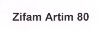 Zafam Artim 80 Device mark 1698023 Trademark