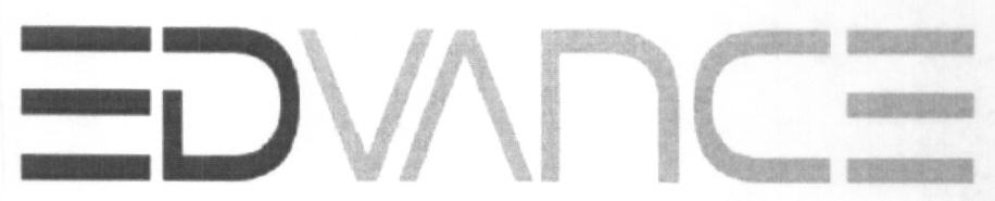 Edvance (letter Written In Special Form) Device mark 1604741 Trademark
