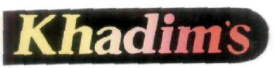 Khadim's ( Label) Device mark 641945 Trademark