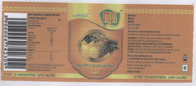 Mps Pineapple Lemon Chutney (device) Device mark 2185986 Trademark