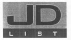 Jd List (monogram) Device mark 1522381 Trademark