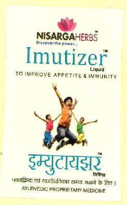 Nisarga Herbs Imutizer Liquid (device Of Childs) Device mark 2917570 Trademark