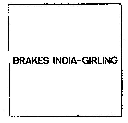 Brakes India-girling Device mark 281630 Trademark