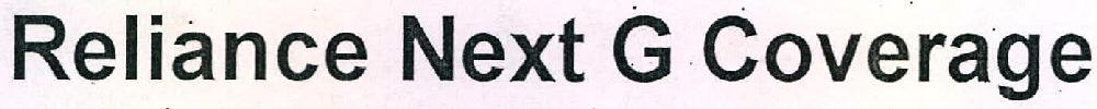 Reliance Next G Coverage Device mark 2258676 Trademark