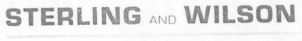 Sterling And Wilson (letter Underline) Device mark 1538961 Trademark