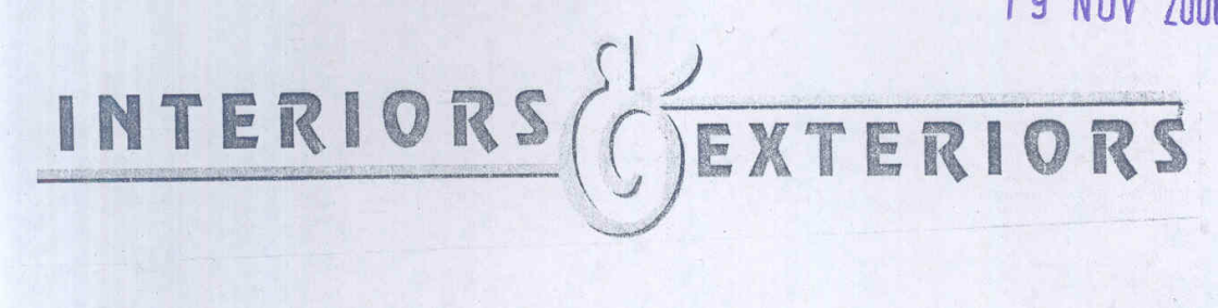 Interiors Exteriors (device) Device mark 1755540 Trademark