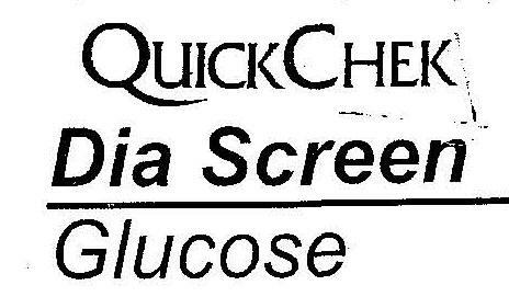Quick Chek Dia Screen Glucose Device mark 1474324 Trademark