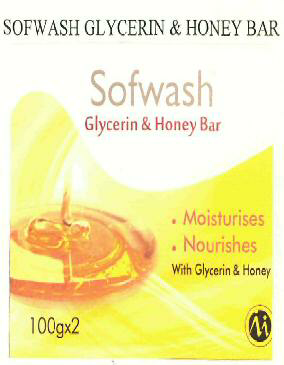 Sofwash Glycerin & Honey Bar (label) Device mark 2537450 Trademark