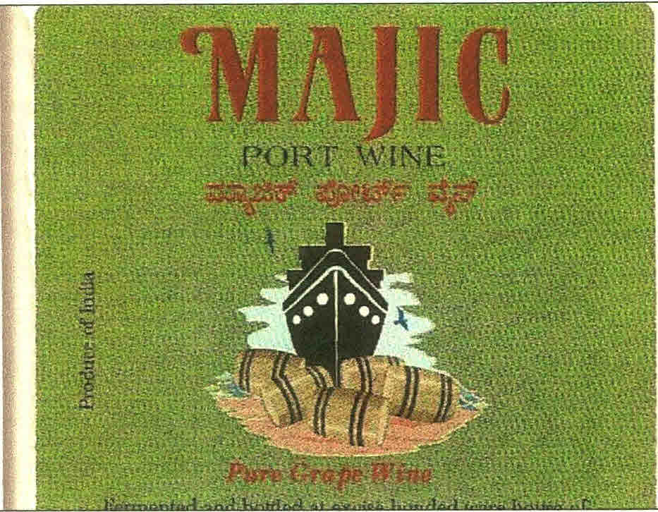 Majic Port Wine Pure Grope Wine Device mark 2634037 Trademark