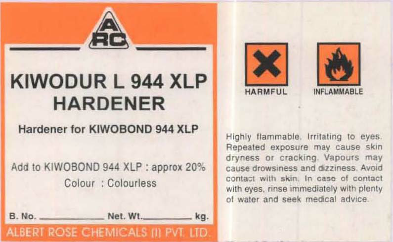 Kiwodur L 944 Xlp (label) Device mark 1517814 Trademark