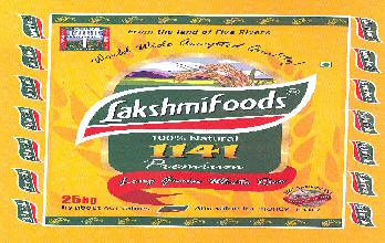 Lakshmifoods With Label Device mark 1663243 Trademark