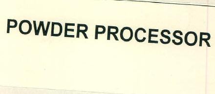Powder Processor Device mark 2710118 Trademark
