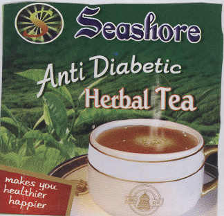 Seashore Anti Diabetic Herbal Tea Device mark 2091442 Trademark