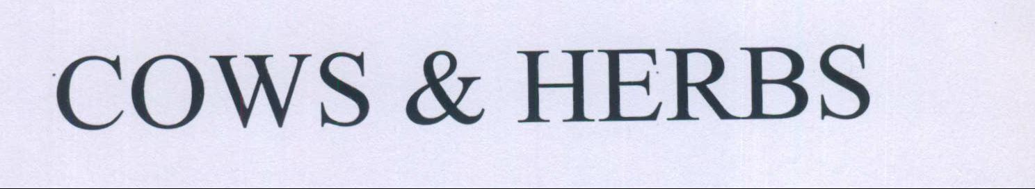Cows & Herbs Device mark 2182458 Trademark