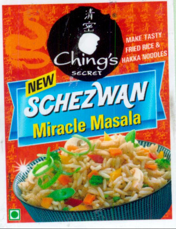 Chings Secret New Schezwan Miracle Masala Device mark 2038947 Trademark