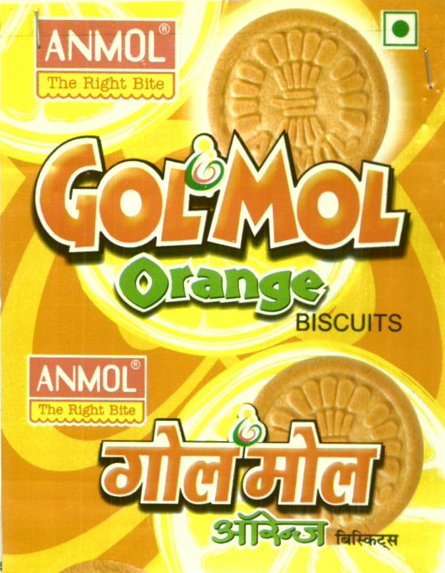 Gol Mol Orange Discuits ( Label) Device mark 1440507 Trademark