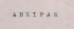 Anxipar Device mark 537742 Trademark