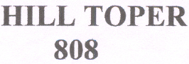 Hill Toper 808 (lable) Device mark 2175098 Trademark