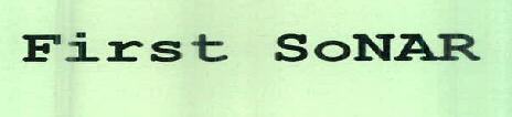 First Sonar Device mark 2410050 Trademark
