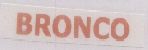 Bronco (device Label) Device mark 896916 Trademark
