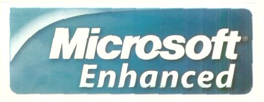 Microsoft Enhanced (label) Device mark 1280442 Trademark