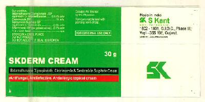 Skderm Cream Device mark 2870071 Trademark