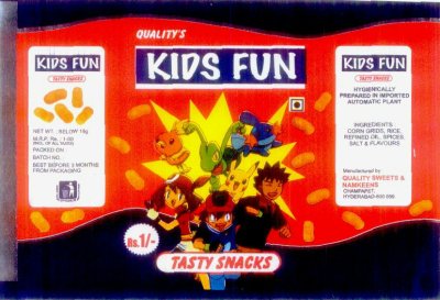 Kids Fun ( Label) Device mark 1332895 Trademark