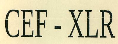Cef - Xlr Device mark 2698345 Trademark