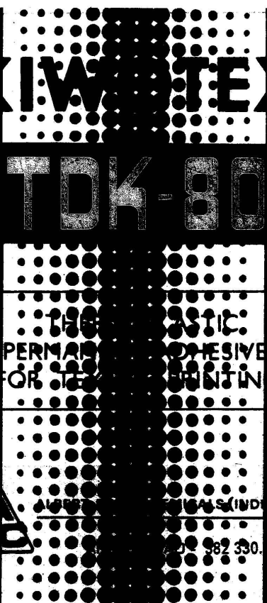 Kiwotex Tdk-80 (label) Device mark 1517806 Trademark
