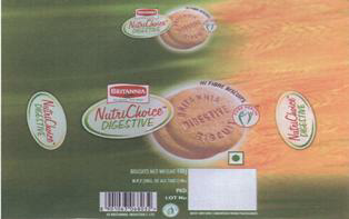 Britannia Nutri Choice Digestive (device Of Biscuit) Device mark 1770169 Trademark