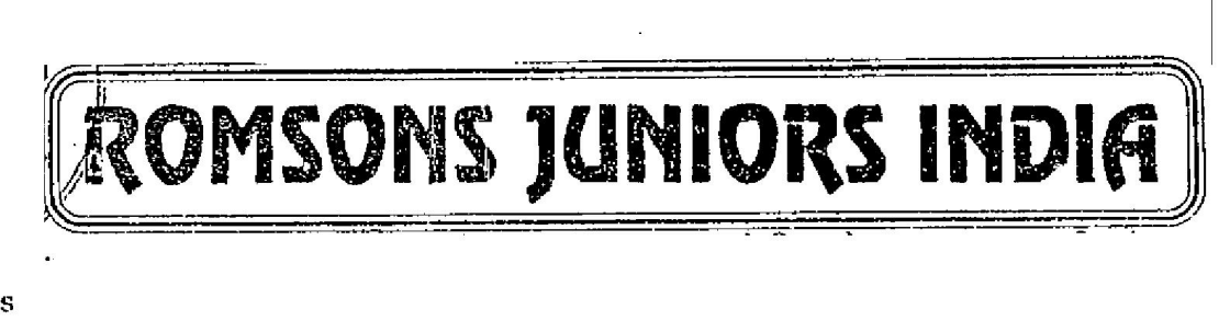 Romsons Juniors India (device Label) Device mark 999473 Trademark