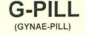 G-pill (gynae-pill) Device mark 2756360 Trademark