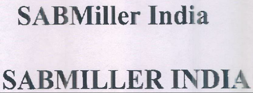Sabmiller India (label) Device mark 1787321 Trademark
