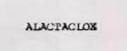 Alactaclox Device mark 910047 Trademark