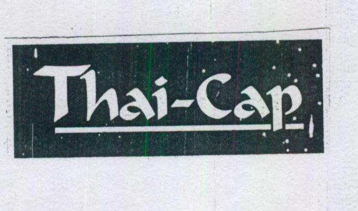 Thai-cap (letters In Light-coloured On A Dark Background) Device mark 1445034 Trademark