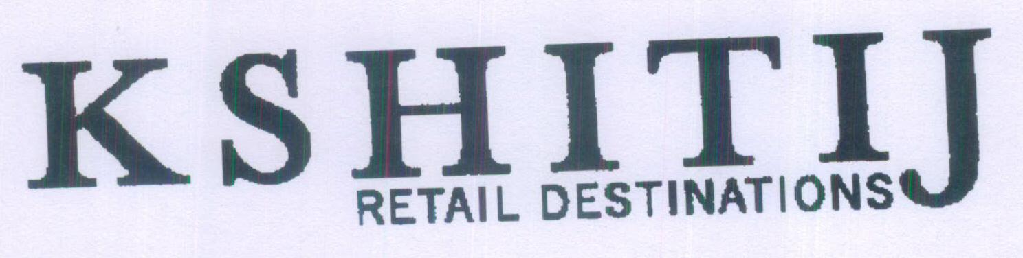 K S H I T I J Retail Destinations ( Label) (logo) Device mark 1444756 Trademark