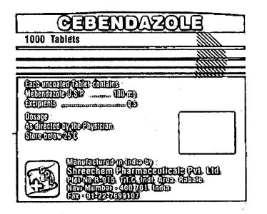 Cebendazole Device mark 1031780 Trademark