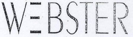 Webster With Lable Device mark 1692482 Trademark