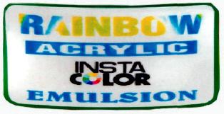 Rainbow Acrylic Insta Color Emulsion Device mark 2435514 Trademark
