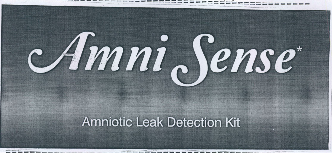 Amni Sense Amniotic Leak Detection Kit Device mark 2146809 Trademark