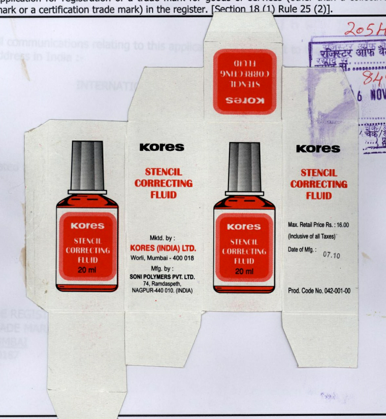 Kores Device mark 2054704 Trademark