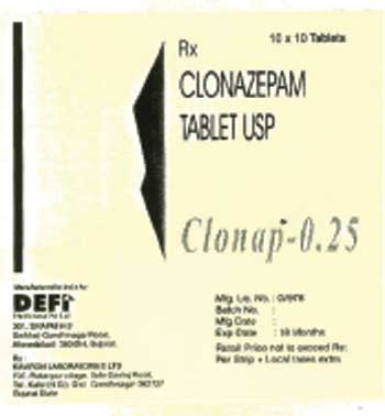 Clonap-0.25 Label Device mark 1329126 Trademark
