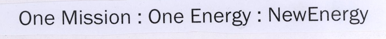One Mission : One Energy : Newenergy Device mark 1780974 Trademark
