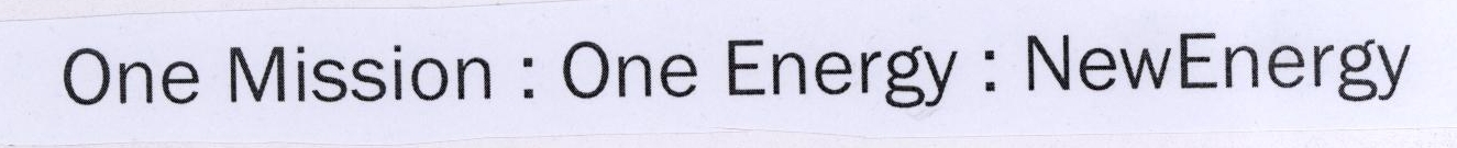 One Mission : One Energy : Newenergy Device mark 1780977 Trademark