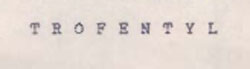 Trofentyl Device mark 704229 Trademark