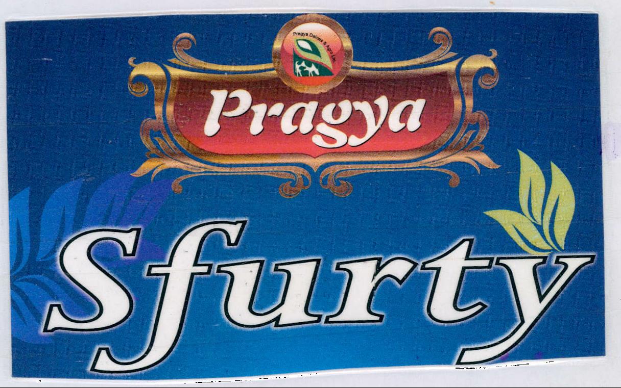 Pragya Dairies And Agro Ltd. Pragya Sfurty Device mark 2140562 Trademark