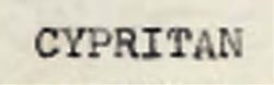 Cypritan Device mark 592733 Trademark