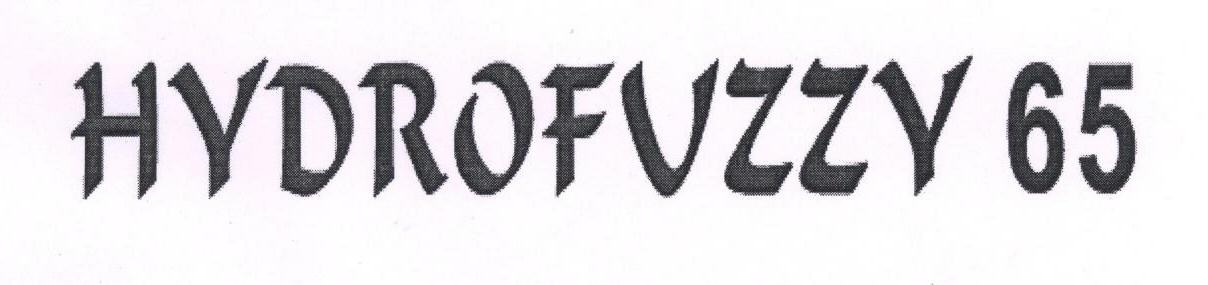 Hydrofvzzy 65 (label) Device mark 1694816 Trademark