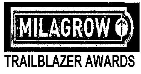 Milagrow Trailblazer Awards (label) Device mark 2193163 Trademark