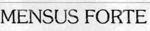 Mensus Forte Device mark 1182514 Trademark